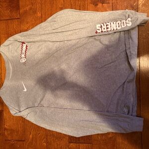 Nike Gray Long Sleeve OU Sooners